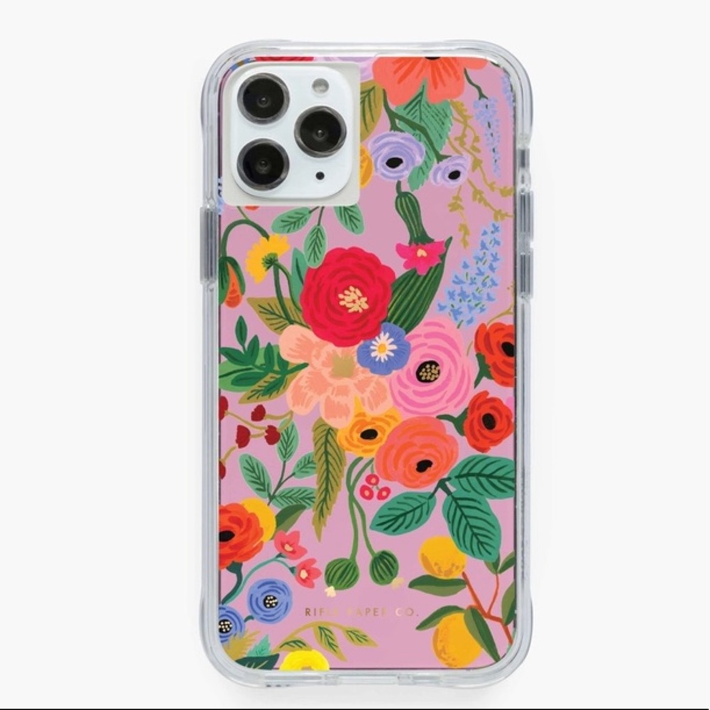 Rifle Paper CO Clear Garden Party Blush iPhone Case